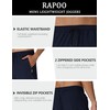 Rapoo Track Athletic Workout Pants for Men Drawstring Elastic Waistband