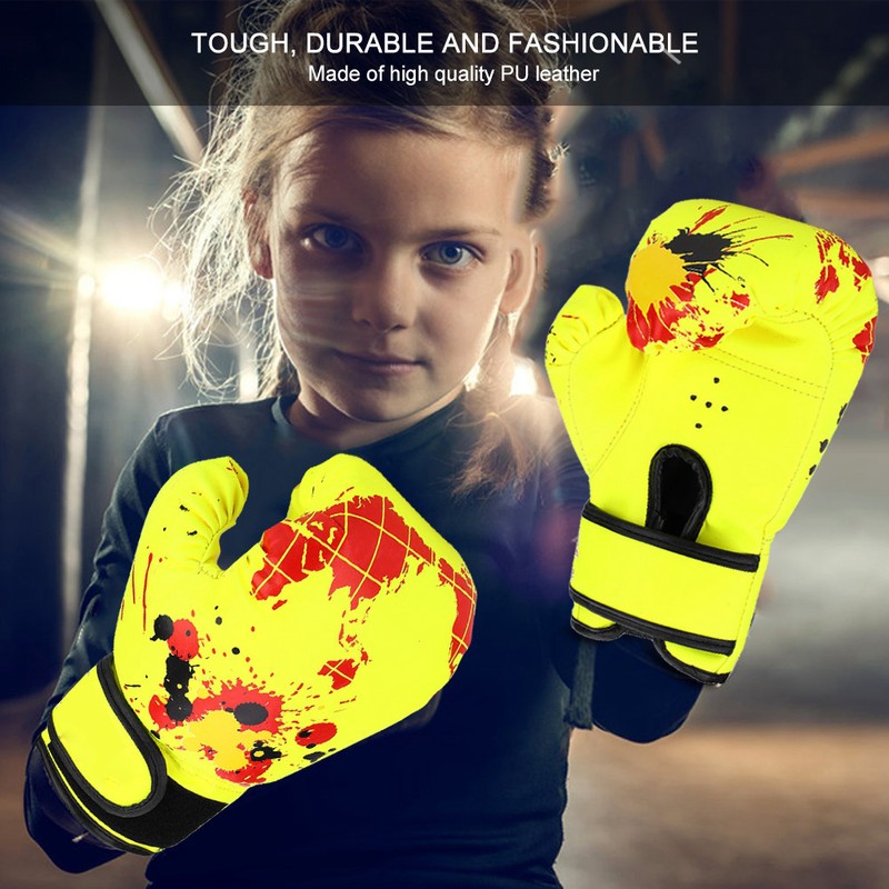 Baby Girls Boys Children Boxing Gloves Punch Training Kids Fight
