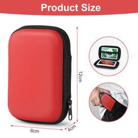 Aolso Playing Card Case, 2Pcs Card Game Holder Case, Waterproof Card Case Portable Card Holder for UNO Card Travel Camping Outdoor Gaming Camping Storing (Red/Black)