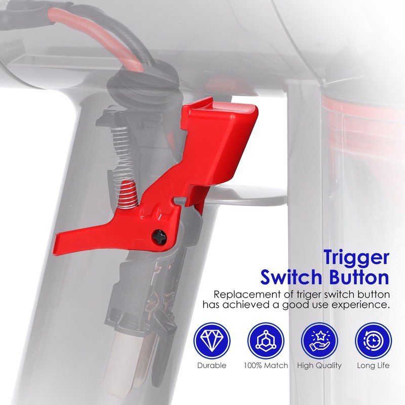 Trigger Switch Button Compatible with Dyson V7 V8 SV10 SV11