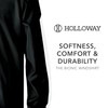 Holloway Men's Bionic Pullover Windshirt, Black/White, Large