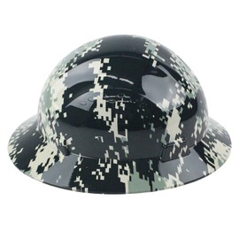 Troy Safety RK-HP44-CAMO Patterned Hard Hat Full Brim Style with 4 Point Ratchet Suspension (Camo)