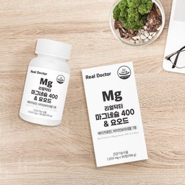 Real Doctor 리얼닥터 마그네슘 400요오드(1200mgx90정) Real Doctor Magnesium 400 Iodine (1200mg x 90 Tablets)