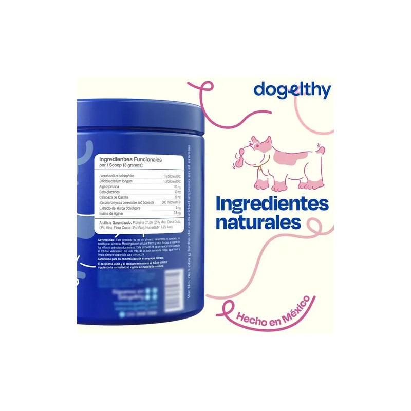 Dogelthy Gastro Aid Probioticos Para Perros 135g Sabor Cerdo