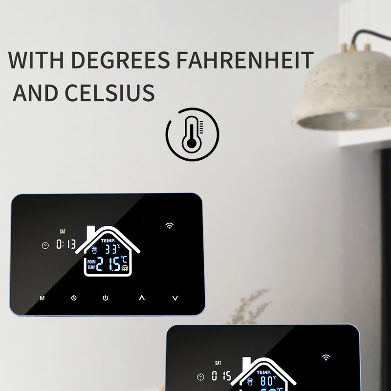 Floor Heating Thermostat 16A 4.3 Inch Touch Screen High Accuracy