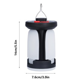 Solar Rechargeable Camping Lantern 6 Lighting Modes Outdoor USB Powered Lantern