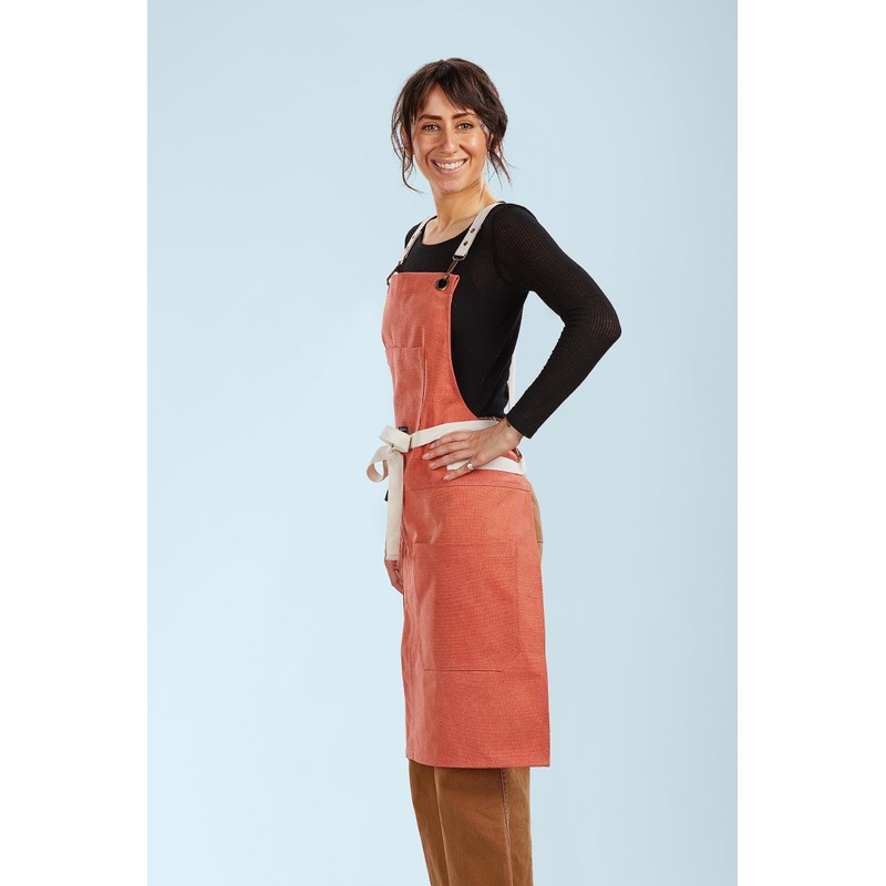 Caldo Split Leg Apron (Terracotta)