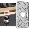 Micro Traders Router Table Insert Plate Compatible with Routers Aluminum