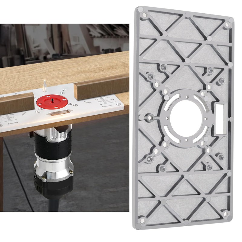 Micro Traders Router Table Insert Plate Compatible with Routers Aluminum