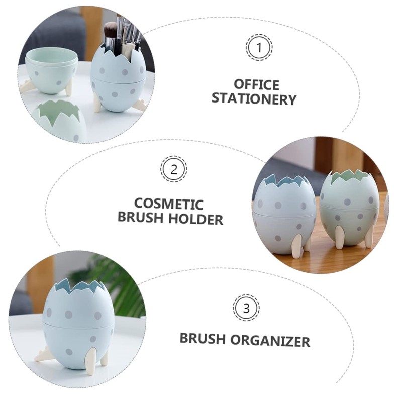 FOMIYES Dinosaur Makeup Brush Holder Creative Dot Container Pen Organizer