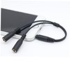DOITOOL Headset Adapter Splitter for Headphone and Microphone Plugs Position