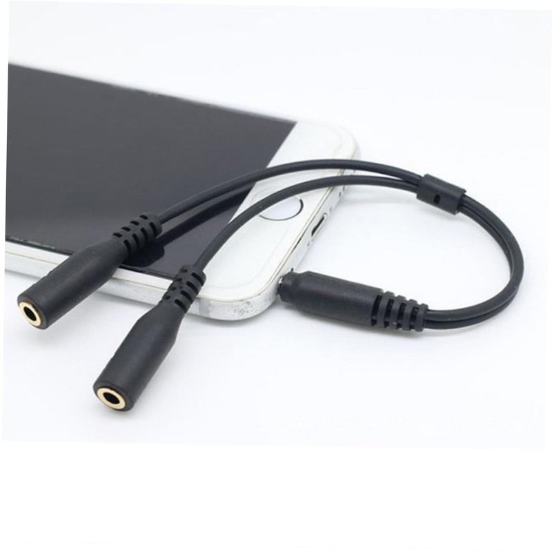 DOITOOL Headset Adapter Splitter for Headphone and Microphone Plugs Position