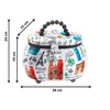 Kobolo Sewing Box Sewing Basket Sewing Box Plastic Textile White