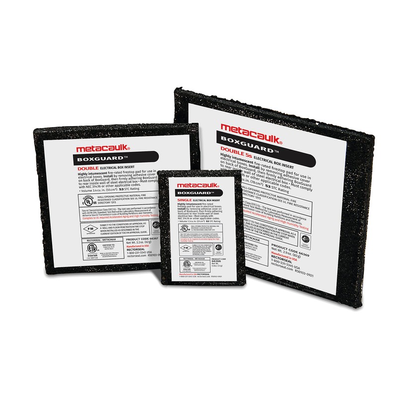 Rectorseal 66366 Metacaulk Box Guard, Black