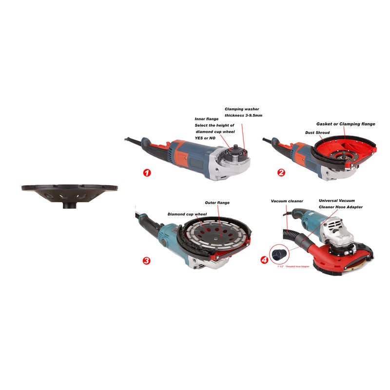 Aidelife Universal Dust Shroud for Grinders 7 inch