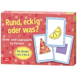 Rund, eckig oder was?: Denk- und Legespiele zu Formen für Kinder von 3 bis 6 (Denk- und Legespiele für Kinder)