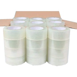 Packaging Tape, Packing Tape Designed for Moving, Mailing, Shipping, and Office Supplies, Strong Seal on All Box Types, Tape Gun Refills (36 Rolls)