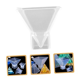 Operitacx 4stücke Pyramidenform Silikon Gießform Für Diy Harz Bastelarbeiten Flexible Und Langlebige Epoxidharz Form Für Kreative Tischdekorationen Und Kinderspielzeug Hohe Transparente