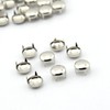 HAWORTHS 200pcs 8MM Antique Silver Round Dome Metal Studs Spots