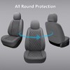 GEEYONTEK Premium Leather Car Seat Covers Front Pair,Universal Fit for