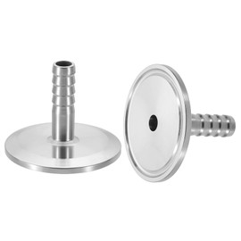 PATIKIL 1.5in Tri Clamps to 3/8in Hose Barbed Adapter, 1pcs Sanitary Tri Clamps Hose Barb Fitting 304 Stainless Steel Pipe for Brewery Winery Food Processing Equipment