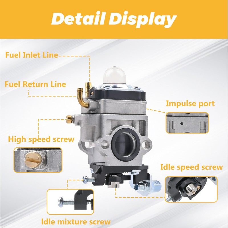 300486 43cc Carburetor for Earthquake E43 MC43 E43CE MC43CE MC43E