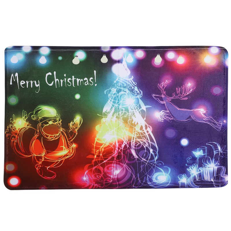 Christmas Light Pattern Home Entrance Bathroom Kitchen Anti slip Floor