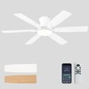 iacaf 52inch Low Profile Ceiling Fan with Light and Remote/APP