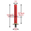EZAUTO WRAP 26cm Red Black Shift Knob Samurai Sword Alloy