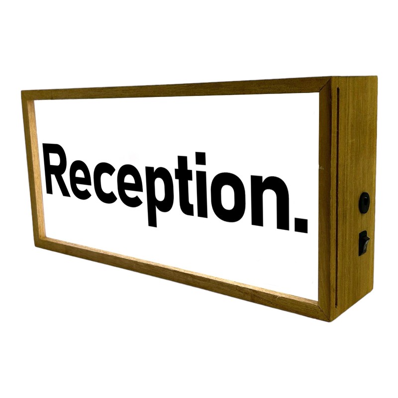 Light Box Reception Sign | Illuminated Light Up LED Office