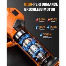 Upgraded Electric Pruning Shears, 1.5'' Cutting Diameter, Brushless Motor Cordless Pruner with LCD Display, 2 x 2000mAh Batteries & Extra SK5 Blades for Garden, Orchard & Branches