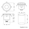 Parlat LED Recessed Ground Light AGENA For Outdoor, Cold White,