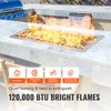 VEVOR 24 x 8 inch Drop-in Fire Pit Pan, Rectangular