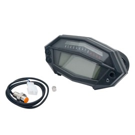 Riloer Universal Motorcycle Odometer with LCD Digital Backlight for Z1000, Speedometer, Tachometer
