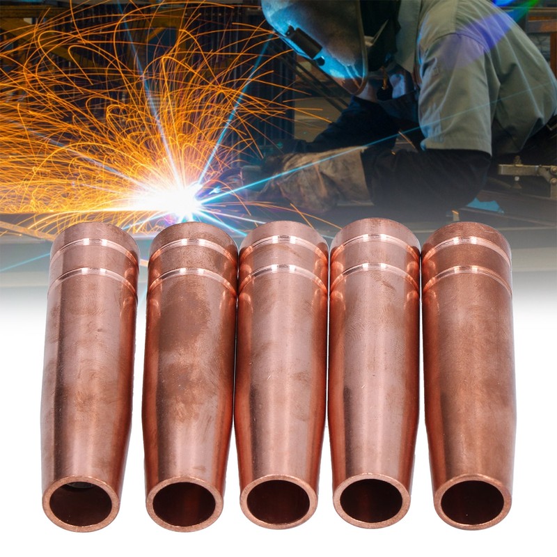 5Pcs Protection Nozzles Copper Gas Welding Gun Protective Sleeve Torch
