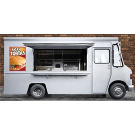 Ricas Tortas Decal Window Sticker Mexican Food Truck Concession Vinyl Restaurant Sandwiches Mexican Cuisine Bolillo Mexican Bread (18" x 14")