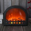 Simulated LED Fireplace Lantern USB & Battery Powered Flameless Light