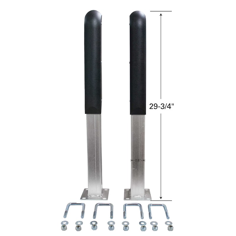 Extreme Max 3005.3787 Heavy-Duty 30" Pontoon Trailer Guide-Ons with Non-Marking