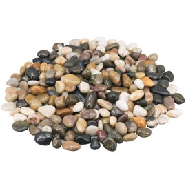 Decorative Rocks for Potted Plants,Virekm River Rocks, Decorative Ornamental Pebbles,Garden Landscaping Stones Gravel Filler for Home Decoration Flower Bed Fish Tank Plants Vases Succulents (5 Pounds)