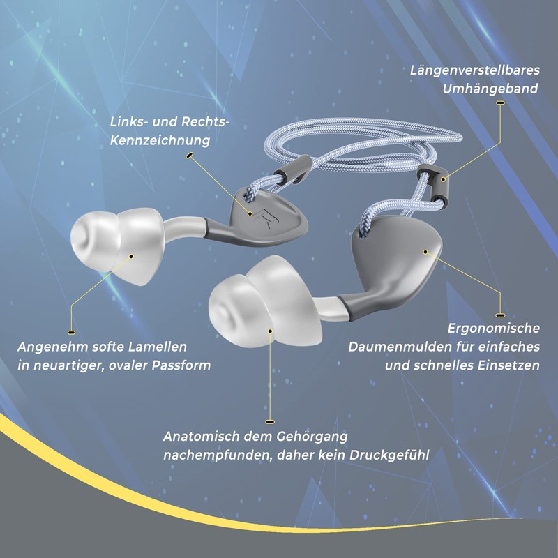 OHROPAX Neo - Ear Plugs in Innovative Plug Shape -