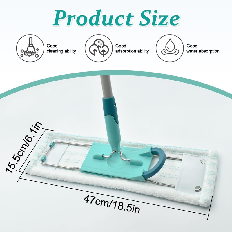 Mop Pads for Leifheit Profi XL Micro Duo/Cotton Plus Floor