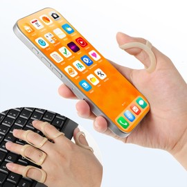 AOZUO 5Pcs Oval Finger Splints, Trigger Finger Splint Waterproof Mallet Finger Splint for Thumb Index Middle Pinky Ring Finger (Size 6,7,8,9,10)