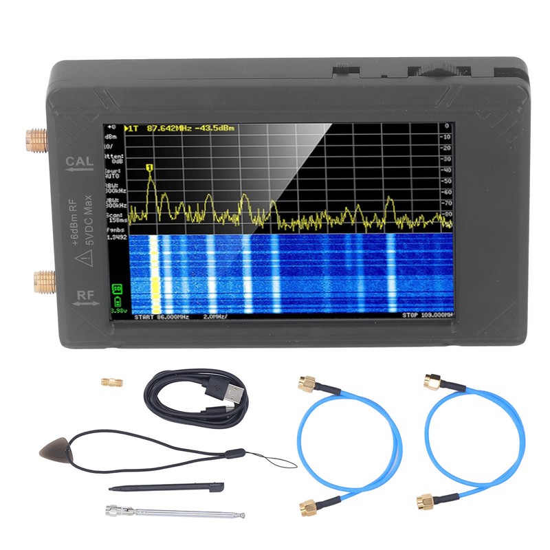 Mini Handheld Spectrum Analyzer 100kHz to 5.3GHz 4in Spectrum Analyzer