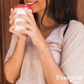 FineryGal Heart Love 16 Birthday Bracelets for Friends Friendship I Love You Forever Infinity Symbol 16th Birthday Bracelets