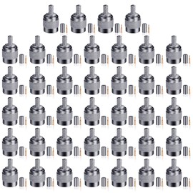 TNC Male Connector 39 Pcs TNC Male Plug Crimp Connector TNC Type Solder Plug Connector for RG58 RG142 RG400 RFC195 LMR195 KSR195 3D-FB Coaxial Cable