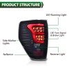 G-PLUS Fit For 2009-2014 Ford F-150 LED Tube Tail Lights