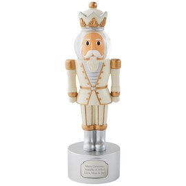 Things Remembered Engraved Nutcracker Musical Snow Globe Figurine in Light Tone (Free Customization), Plays Dance of The Sugar Plum Fairy Music