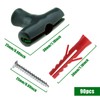 EMSea 30Pcs Chicken Wire T-Clip Kit, with Screw Anchor for