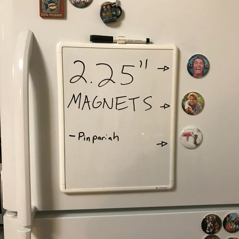 Cat at Dinner Meme 2.25" Refrigerator Magnet Set (Includes both