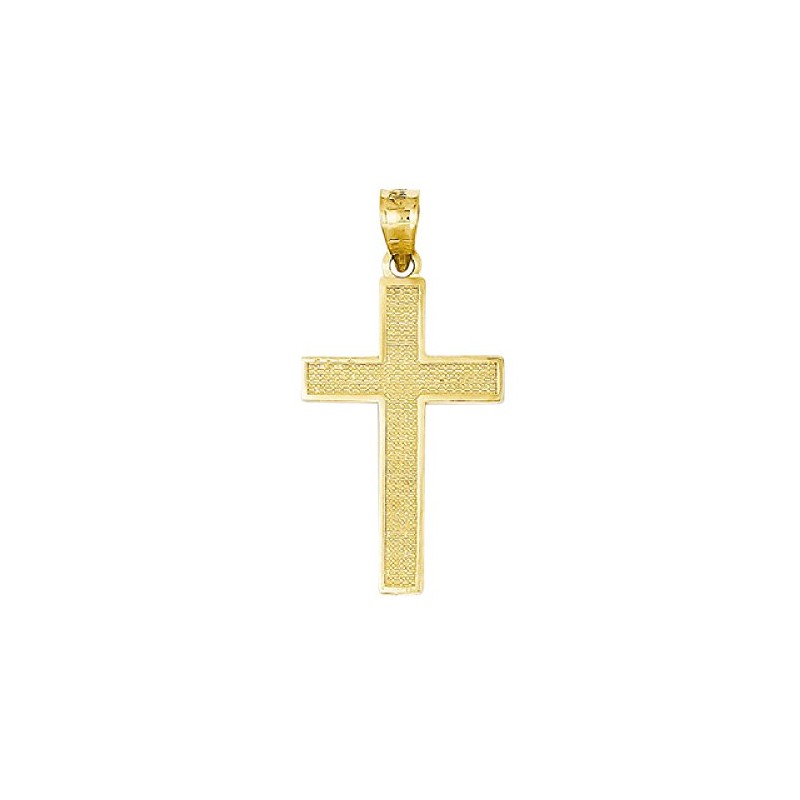 14K Gold Cross of Calvary Pendant